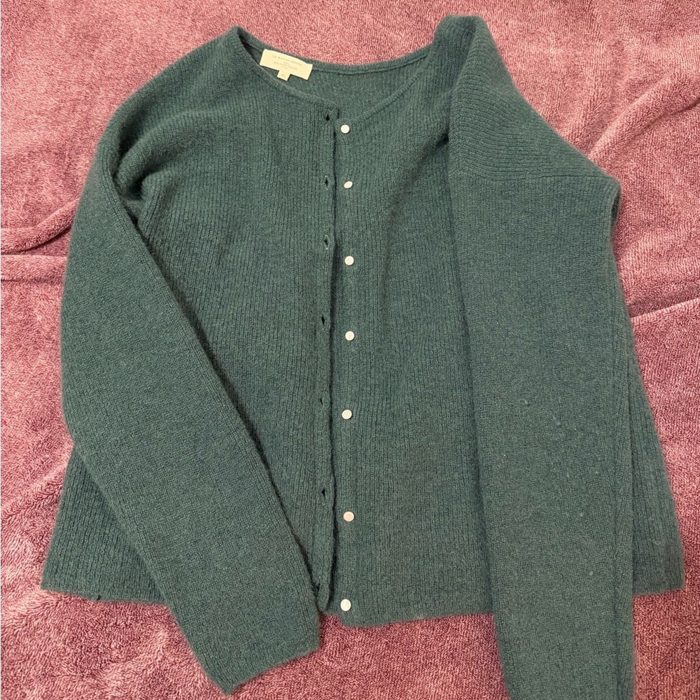 Sezane Gaspard Cardigan - Sage - Picture 2 of 5